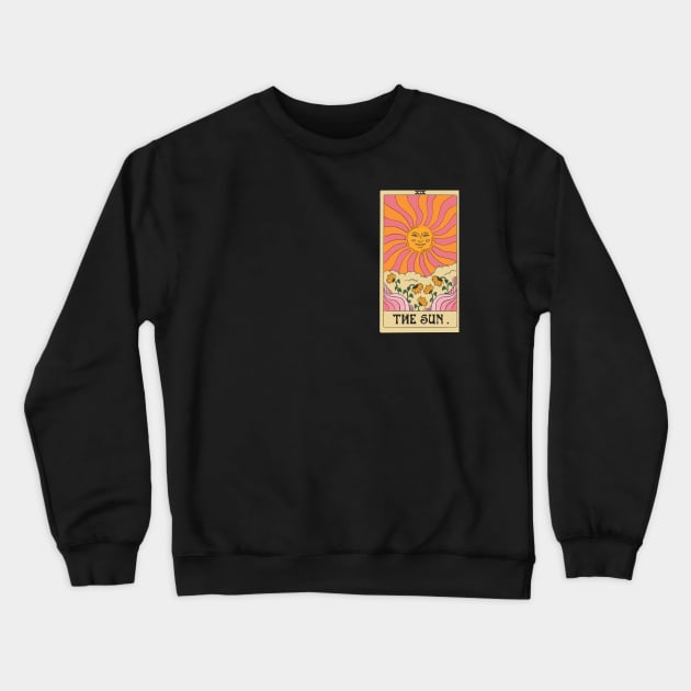 The Sun Tarot Card Crewneck Sweatshirt by mossandmoon